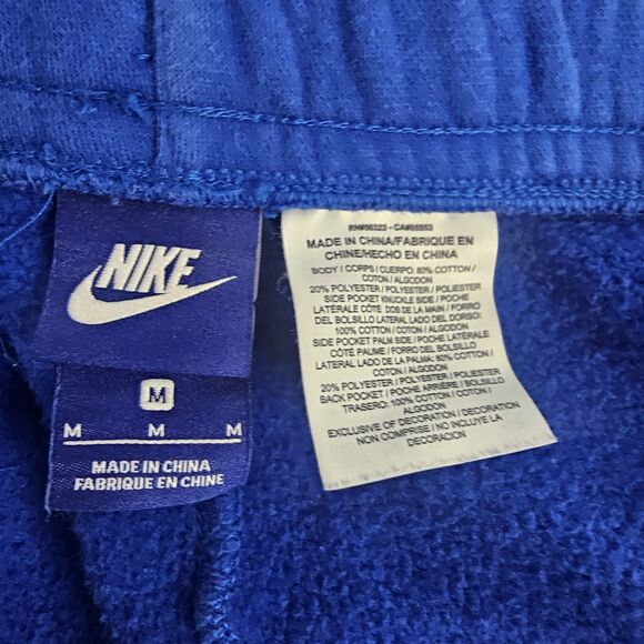 Mens Nike Blue Shorts Size Medium Sweatshirt Material  Athletic Gorp Core  Q0303 - Picture 5 of 10